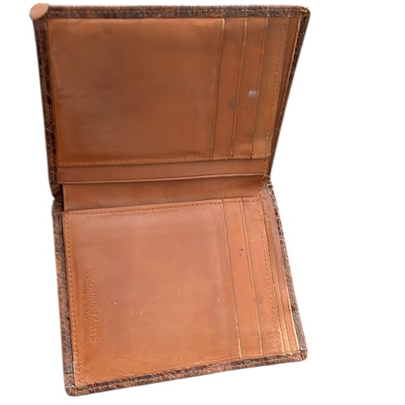 Valentino Morris Italian Crocodile Leather Wallet/ Bifold - Picture 3 of 4